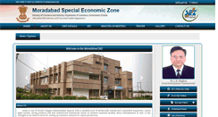Desktop Screenshot of moradabadsez.gov.in