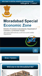 Mobile Screenshot of moradabadsez.gov.in