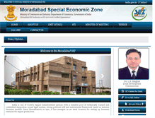 Tablet Screenshot of moradabadsez.gov.in